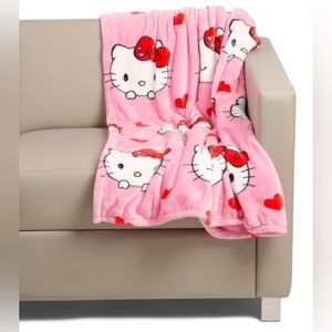 Hello Kitty Throw Faux Fur (Pink)